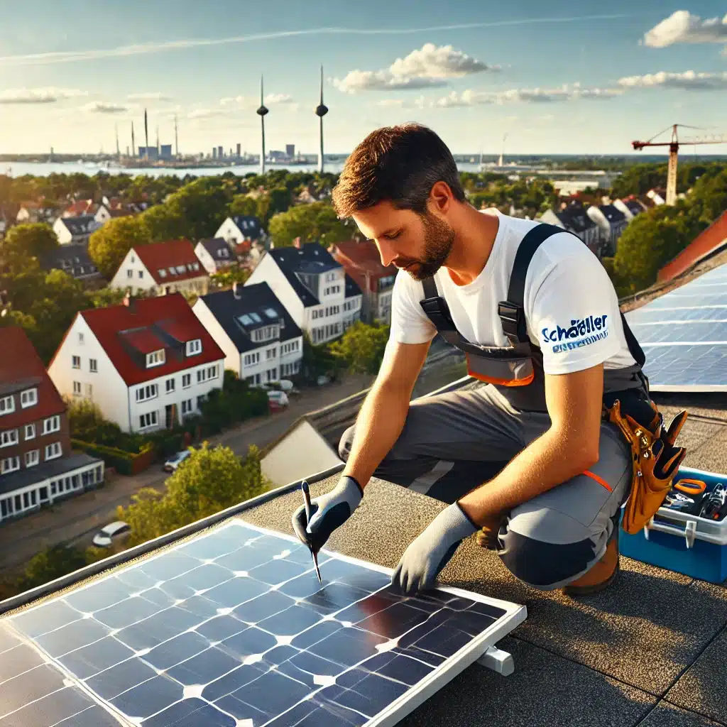 Wartung einer PV-Anlage durch Schöttler & True Elektrotechnik