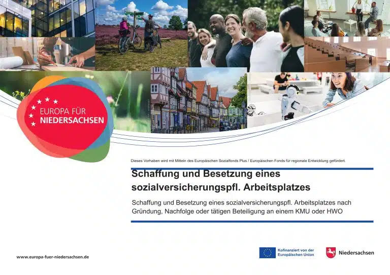 Schaffung und Besetzung eines sozialversicherungspfl. Arbeitsplatzes