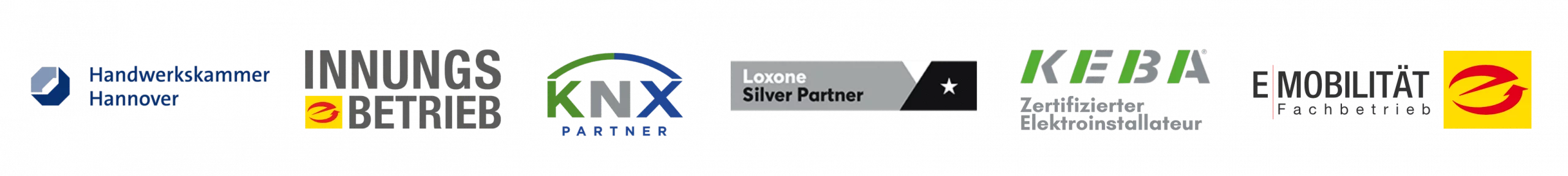 Unsere Partner / Keba / Loxone / Handwerkskammer Hannover / KNX / Innung Elektro / Wir sind eingetragender E-Mobilitäts Fachbetrieb in Stuhr , Bremen und Umgebung wie Weyhe und Syke
